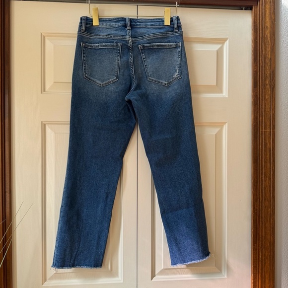 Vervet Mid Rise Carlene Straight Raw Hem Women’s size 28 - Picture 5 of 13